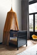 Miniatyrbillede 5 af 6: ESTAhome tapet grafiske trekanter hvidt og guld 0,53 x 10,05 m