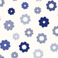 Miniatyrbild 4 av 5: Sanders & Sanders tapet spetsblommor blått - 935228 - 53 cm x 10,05 m