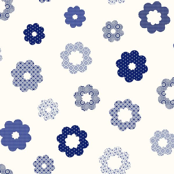Sanders & Sanders tapet spetsblommor blått - 935228 - 53 cm x 10,05 m