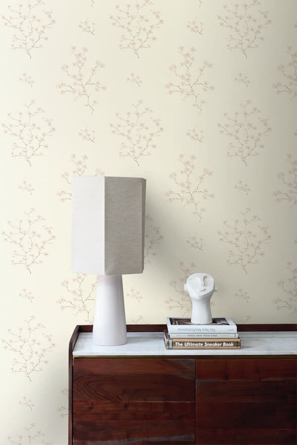 Origin Wallcoverings tapet blomning beige och rosa 53 cm x 10,05 m
