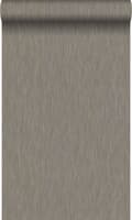 Miniatyrbillede 1 af 7: Origin Wallcoverings tapet ensfarvet linnedstruktur skinnende brunt 53 cm x 10,05 m