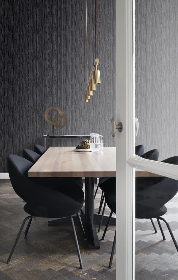Origin Wallcoverings tapet ränder svart 53 cm x 10,05 m