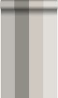 Miniatyrbild 1 av 8: Origin Wallcoverings tapet ränder grått och mullvadsgrått 53 cm x 10,05 m