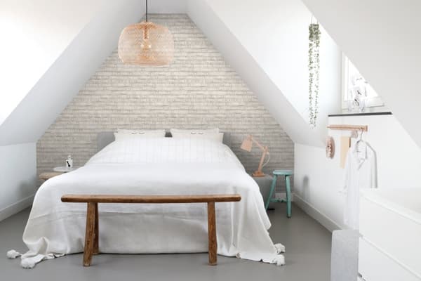 ESTAhome tapet sommeragtige tekster hjortefarvet 53 cm x 10,05 m