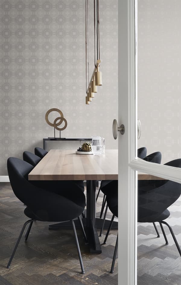 Origin Wallcoverings tapet grafisk form mulvarpegråt 53 cm x 10,05 m