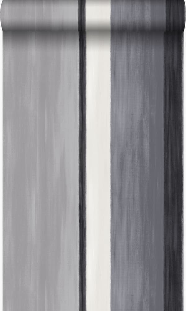 Origin Wallcoverings tapet striber sort og gråt 53 cm x 10,05 m