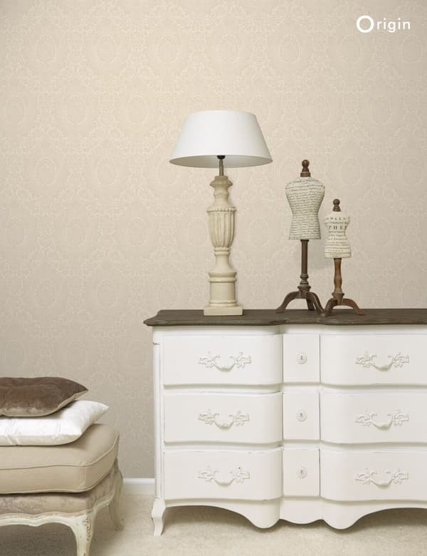 Origin Wallcoverings tapet ornament sandfarvet 53 cm x 10,05 m