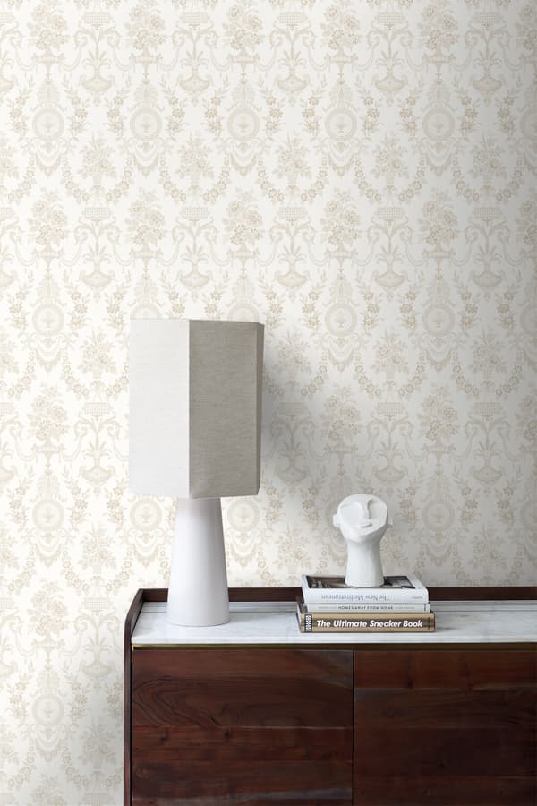 Origin Wallcoverings tapet ornament hvidt 53 cm x 10,05 m