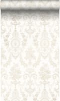 Miniatyrbillede 1 af 8: Origin Wallcoverings tapet ornament hvidt 53 cm x 10,05 m