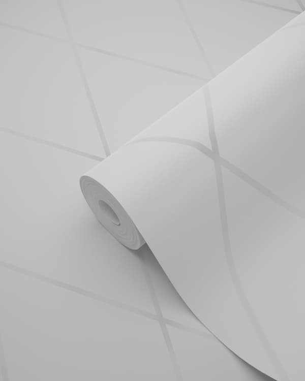 Origin Wallcoverings tapet rombemotiv varmt lysegråt 53 cm x 10,05 m
