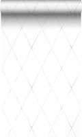 Miniatyrbillede 1 af 8: Origin Wallcoverings tapet rombemotiv varmt lysegråt 53 cm x 10,05 m