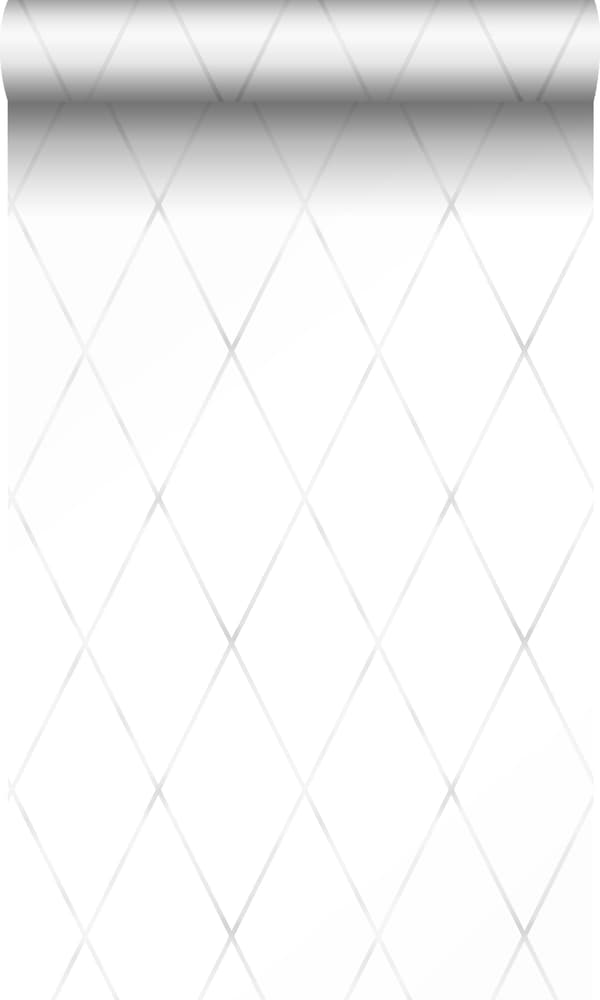Origin Wallcoverings tapet rombemotiv varmt lysegråt 53 cm x 10,05 m
