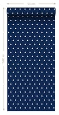 Miniatyrbild 5 av 5: Sanders & Sanders tapet stjärnor marinblått - 935225 - 53 cm x 10,05 m