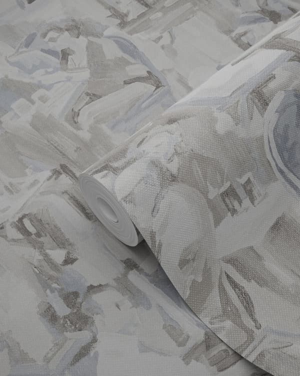 Origin Wallcoverings tapet figurativa mönster lergrått 53 cm x 10,05 m