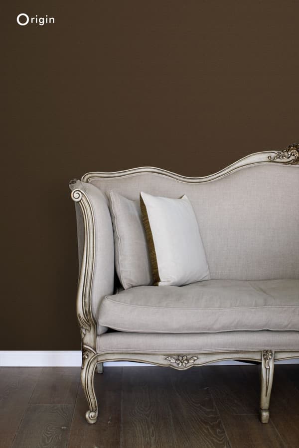 Origin Wallcoverings tapet små ornamenter brunt og guldglinsende 53 cm x 10,05 m