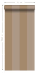 Miniatyrbild 8 av 8: Origin Wallcoverings tapet ränder beige brun 53 cm x 10,05 m
