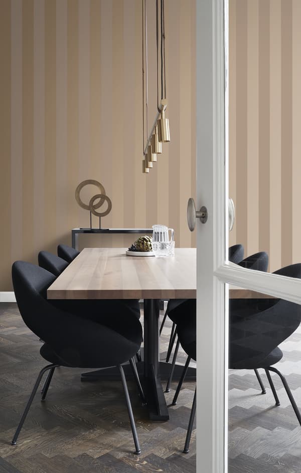 Origin Wallcoverings tapet ränder beige brun 53 cm x 10,05 m