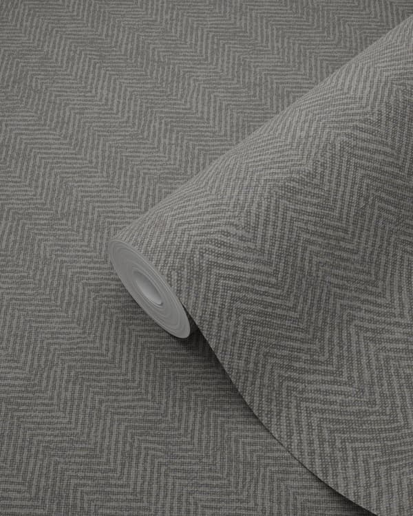 Origin Wallcoverings tapet sildeben vævning mulvarpegråt 0,53 x 10,05 m