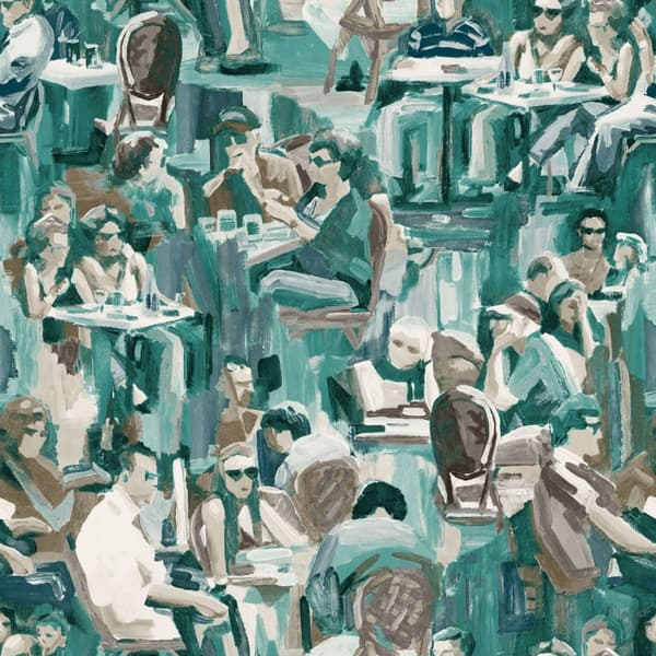 Origin Wallcoverings tapet figurativa mönster smaragdgrönt 53 cm x 10,05 m