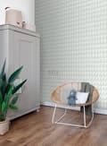 Miniatyrbild 4 av 6: ESTAhome tapet grafiska trianglar mintgrönt 0,53 x 10,05 m