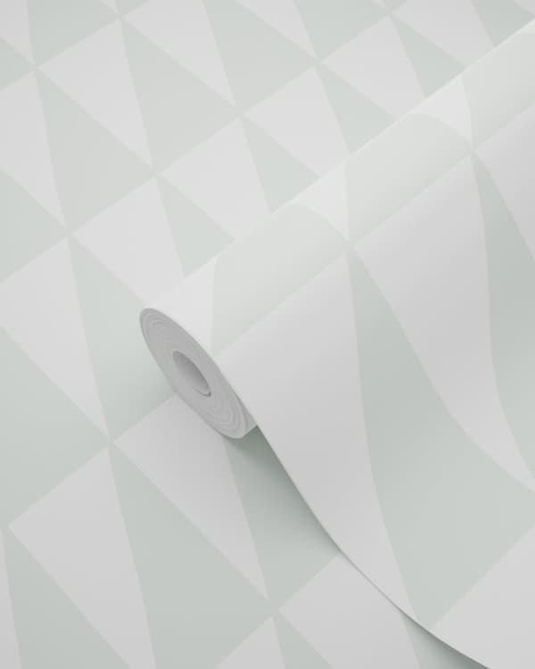 ESTAhome tapet grafiska trianglar mintgrönt 0,53 x 10,05 m