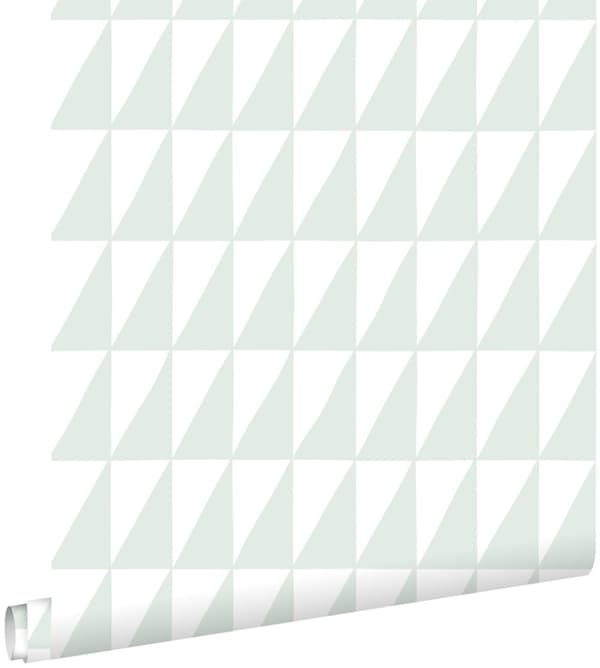 ESTAhome tapet grafiska trianglar mintgrönt 0,53 x 10,05 m