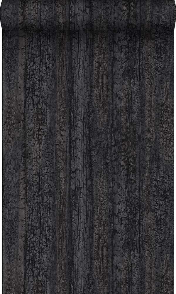 Origin Wallcoverings tapet træplanker sort 53 cm x 10,05 m