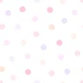 Miniatyrbild 7 av 8: Origin Wallcoverings tapet polkaprickar puderrosa, pastellila och pastellfärgat persika 53 cm x 10,05 m