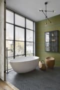 Miniatyrbillede 2 af 7: Origin Wallcoverings tapet vævet struktur med gradientfarver mosgrønt 0,53 x 10,05 m