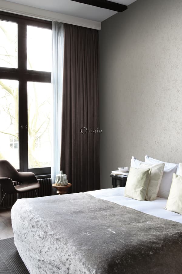 Origin Wallcoverings tapet metalleffekt mullvadsgrått 53 cm x 10,05 m