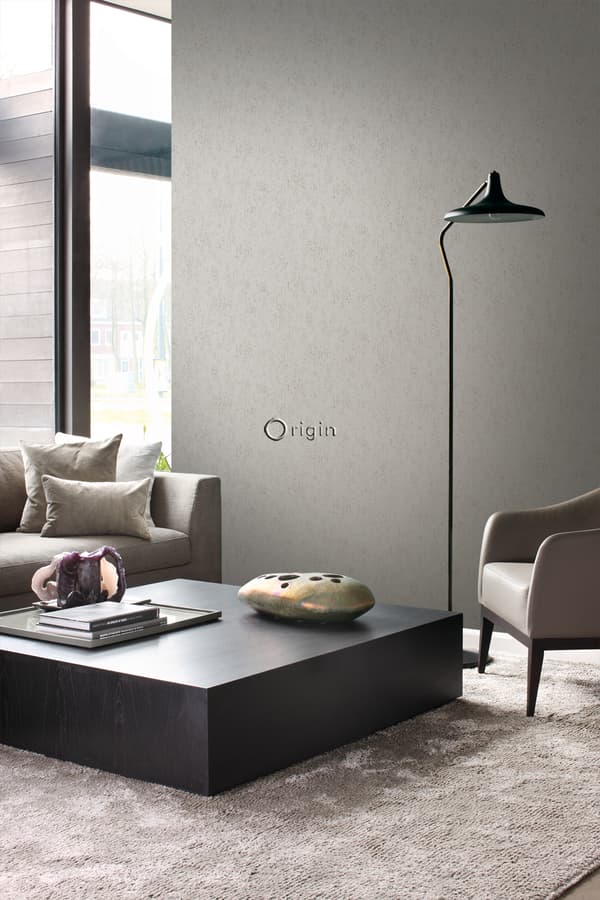 Origin Wallcoverings tapet metalleffekt mullvadsgrått 53 cm x 10,05 m