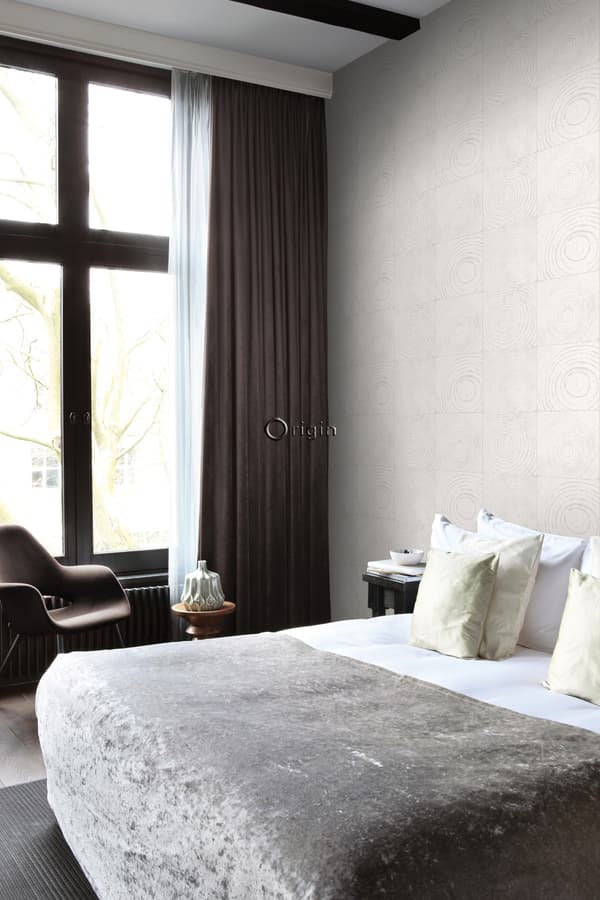 Origin Wallcoverings tapet tvärsnitt trädstammar benvitt 53 cm x 10,05 m