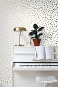 Miniatyrbild 6 av 8: ESTAhome tapet terrazzo vitt och guld 0,53 x 10,05 m