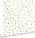 Miniatyrbild 1 av 8: ESTAhome tapet terrazzo vitt och guld 0,53 x 10,05 m