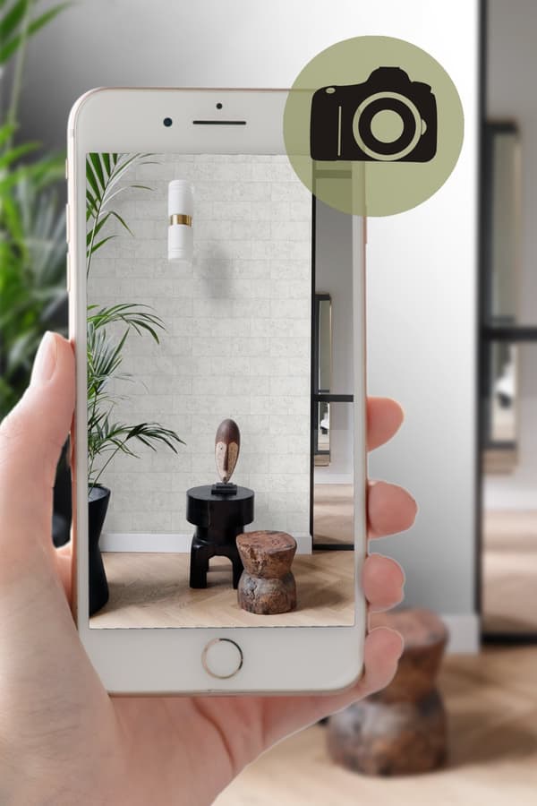 Origin Wallcoverings tapet kalksten i halvstensmur benfärgat 53 cm x 10,05 m