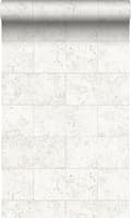 Miniatyrbild 1 av 8: Origin Wallcoverings tapet kalksten i halvstensmur benfärgat 53 cm x 10,05 m