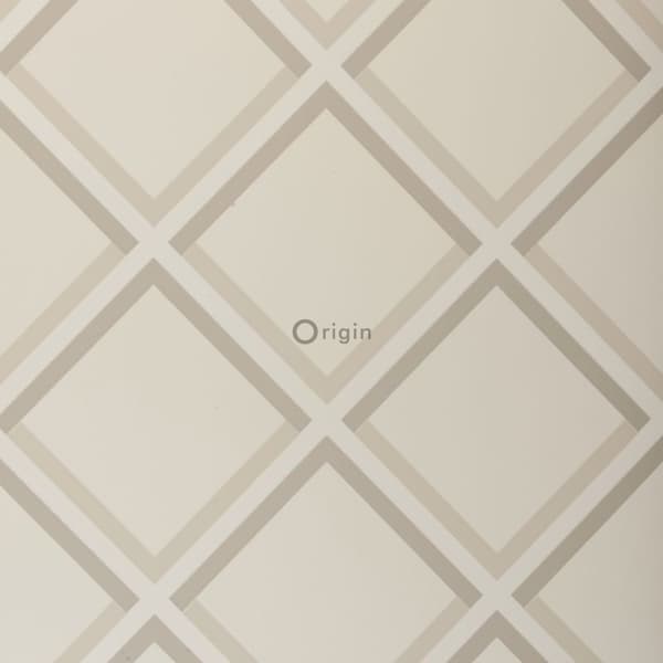 Origin Wallcoverings tapet geometrisk motiv beige 52 cm x 10,05 m