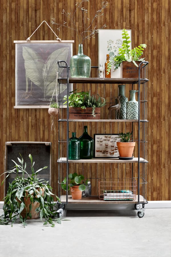 ESTAhome tapet träskräp kamelbrunt 53 cm x 10,05 m