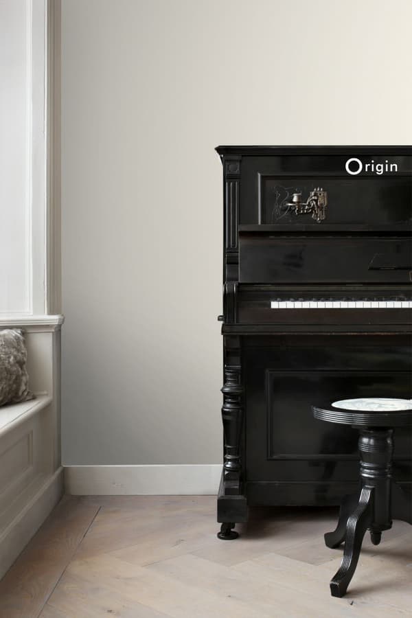 Origin Wallcoverings tapet ensfarvet cremehvid 53 cm x 10,05 m