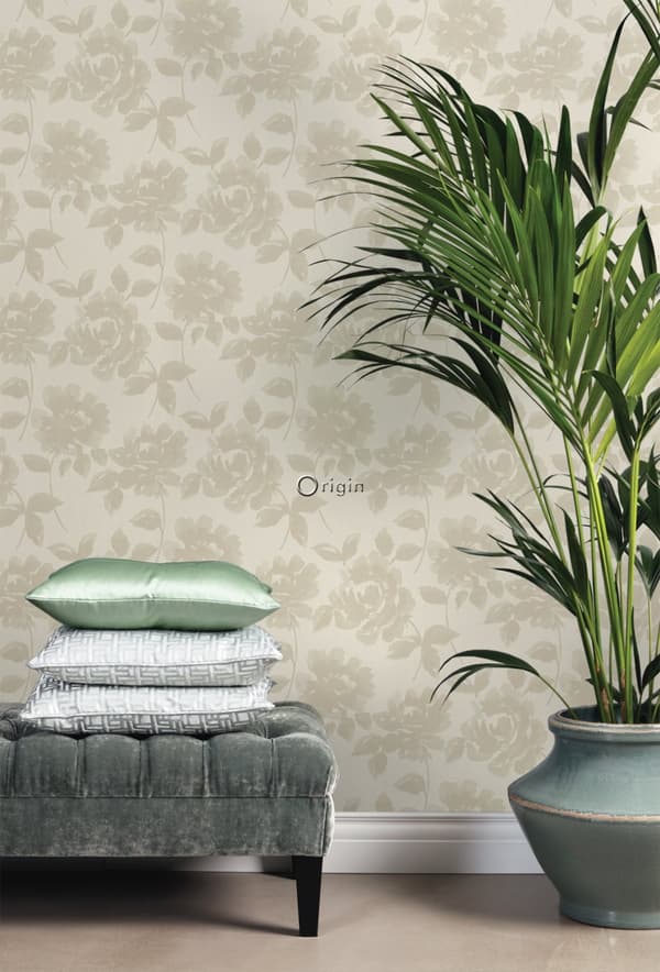 Origin Wallcoverings tapet roser cremefarvet 53 cm x 10,05 m