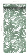 Miniatyrbild 7 av 7: Sanders & Sanders tapet palmblad grågrönt - 935265 - 0,53 x 10,05 m