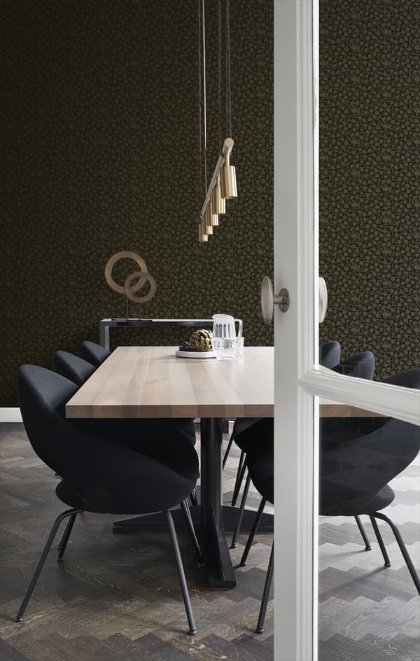 Origin Wallcoverings tapet blomster sort 53 cm x 10,05 m