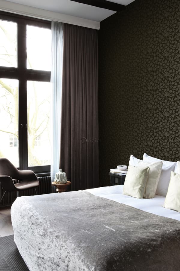Origin Wallcoverings tapet blomster sort 53 cm x 10,05 m