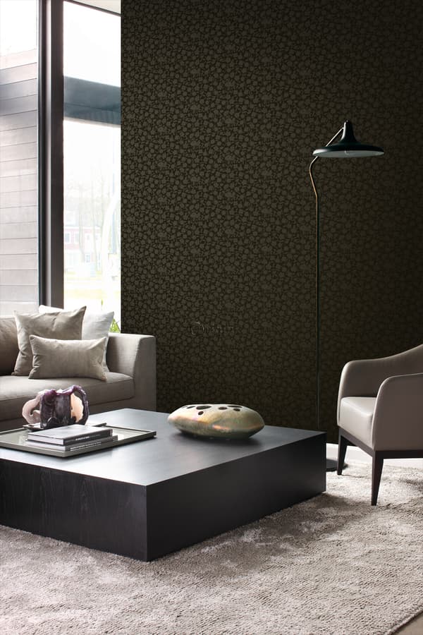 Origin Wallcoverings tapet blomster sort 53 cm x 10,05 m