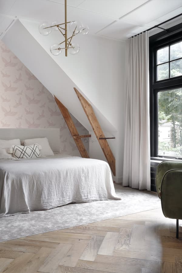 Origin Wallcoverings tapet kranfåglar antikrosa 0,53 x 10,05 m