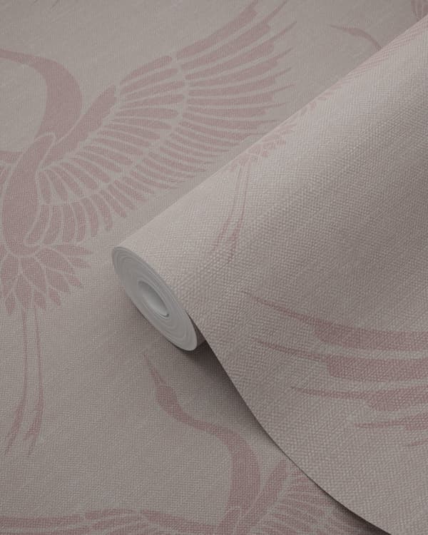Origin Wallcoverings tapet kranfåglar antikrosa 0,53 x 10,05 m