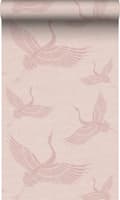 Miniatyrbild 1 av 6: Origin Wallcoverings tapet kranfåglar antikrosa 0,53 x 10,05 m