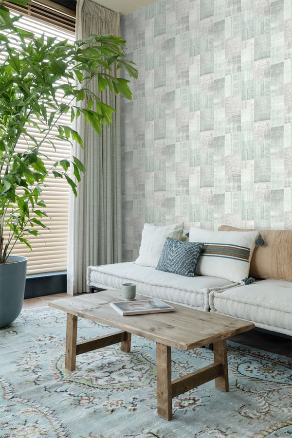 ESTAhome tapet orientalsk ibiza marrakech kelim kludetæppe mintgrønt 53 cm x 10,05 m