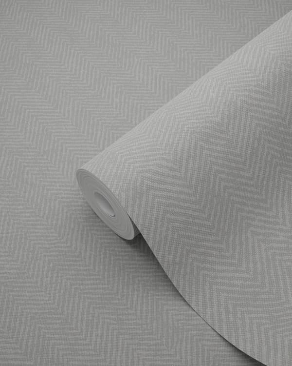 Origin Wallcoverings tapet fiskbensväv grågrönt 0,53 x 10,05 m