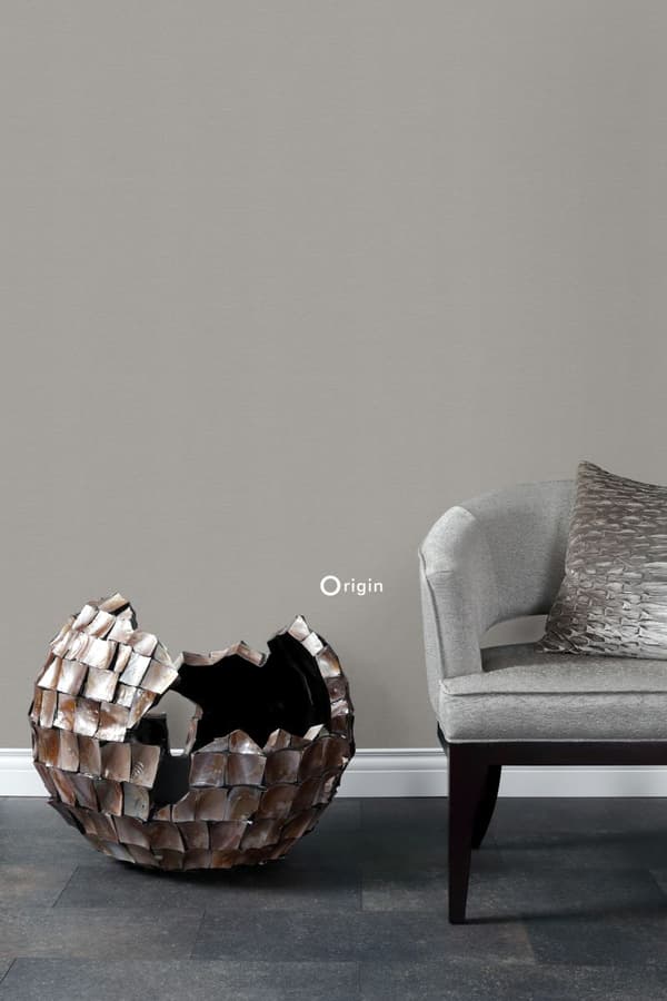 Origin Wallcoverings tapet metall mullvadsgrått 53 cm x 10,05 m